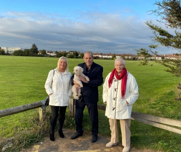 Joyce, Ruth and Howard at Oakfield Playing Fields